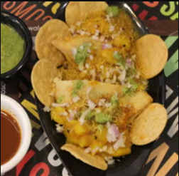Masala Puri Ragda Samosa