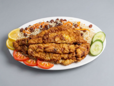 Qabli Polaw with Fish Hamour