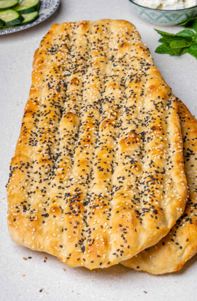 Afghan Naan with Sesame