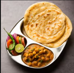Chana Masala With Karela Paratha ( 2pcs)